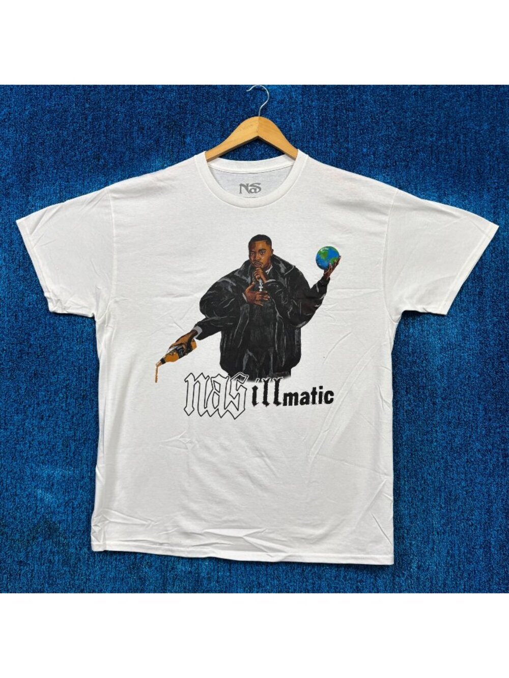 Nas illmatic Album The World is Mine East Coast Rap Tee XL